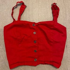 Red crop top Kendal & Kylie
